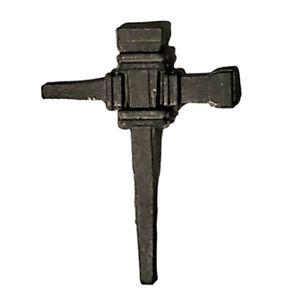 Steel Gray Nail Cross of Jesus PinBack Brooch Christian Religion Jewelry